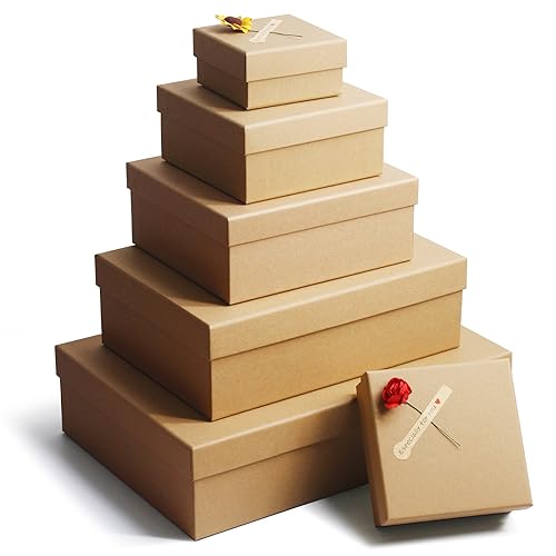 Amazon | ギフトボックスのラッピング箱、6つの空のギフトボックスの